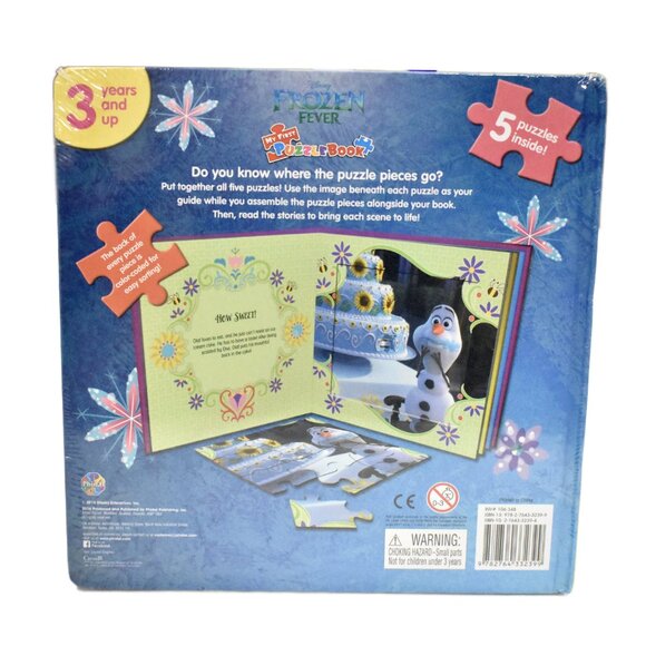 New Sealed DISNEY FROZEN FEVER MY FIRST PUZZLE BOOK Children Skills Fun - Picture 2 of 2